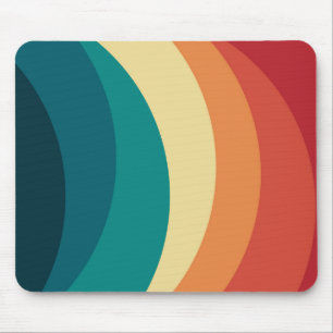 Farbige Retro-Stil-Kurven-Design Mousepad