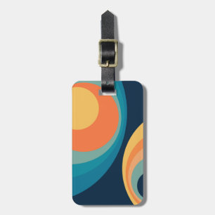 Farbige Retrokreise Gepäckanhänger