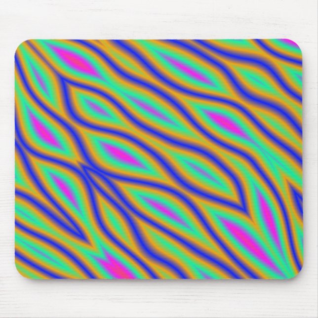 Farbige Ripples Mousepad (Vorne)