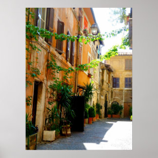 Farbige römische Gebäude Poster