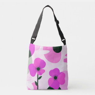 Farbige rosa florale moderne Tote-Tasche Tragetaschen Mit Langen Trägern