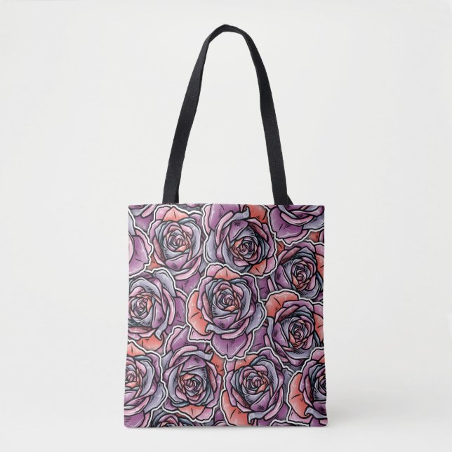 Farbige Rose Blume (Vorderseite)