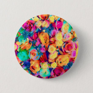Farbige Rose Button Bouquet Blume