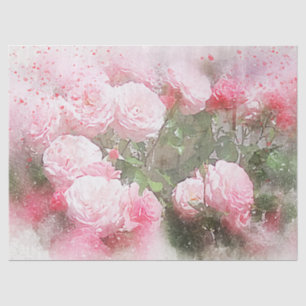Farbige Rose für Rosa Seidenpapier