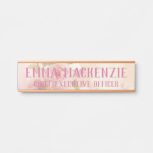 Farbige Rose für rote Farbe Türschild