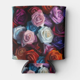 Farbige Rose können gemütlich sein Dosenkühler