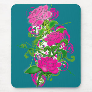 Farbige Rose Mousepad