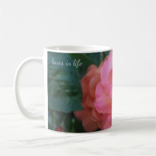 Farbige Rose Peach Kaffeetasse
