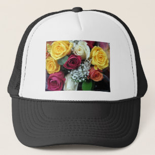 Farbige Rose Truckerkappe