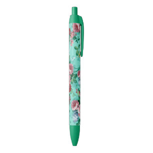 Farbige Rose und Blume Kugelschreiber