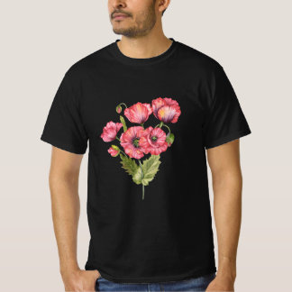 Farbige Rosenstrauß-Blumen-Botanik-T-Shirt T-Shirt
