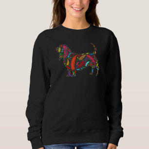 Farbige Rot Grün Blau Lila Vogel Feder - Bass Sweatshirt