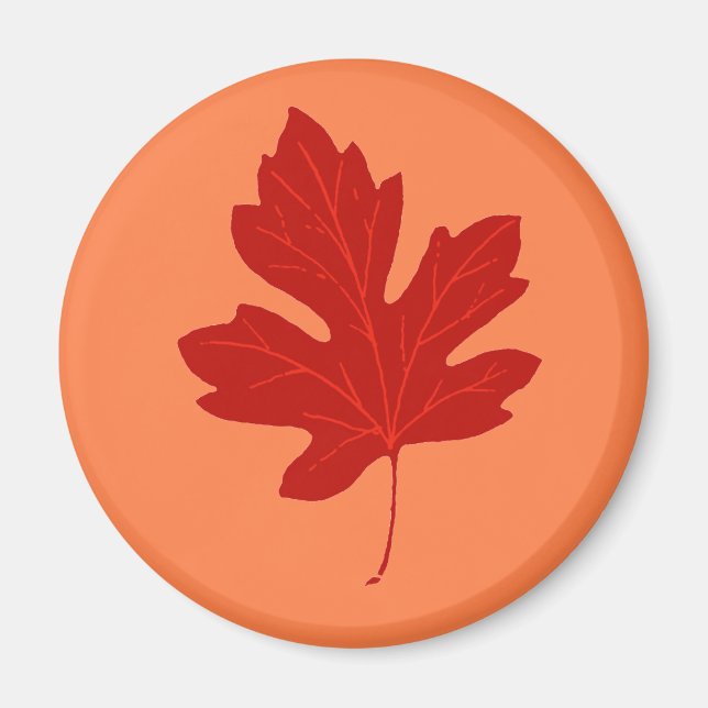 Farbige rote Herbstleaf-Magnet Magnet (Vorne)
