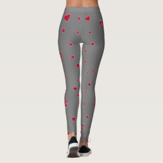 Farbige rote Herz-Leggings für den Hintergrund anp Leggings