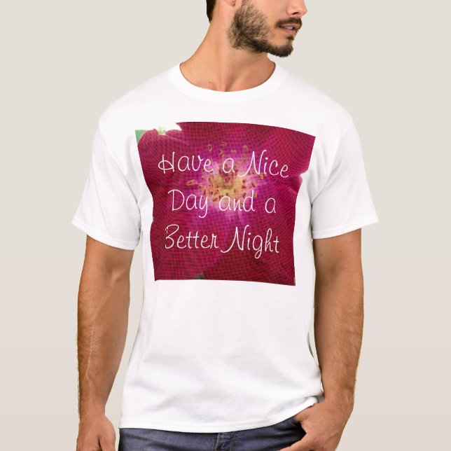 Farbige Rote Rose Petals Farbgestaltung T-Shirt (Vorderseite)