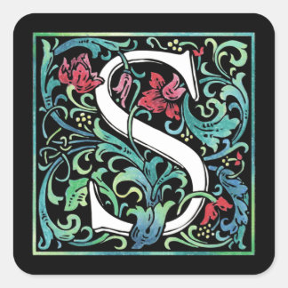 Farbige S-Aufkleber Quadratischer Aufkleber