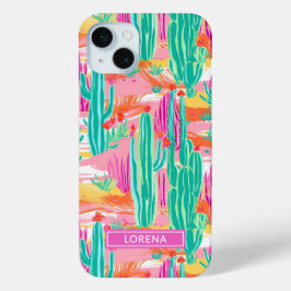 Farbige Saguaro-Kakteen personalisiert Case-Mate iPhone Hülle