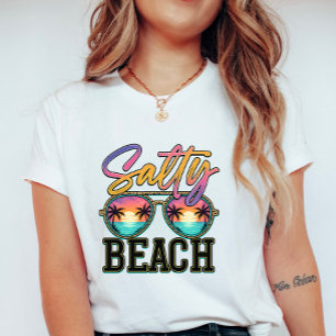 Farbige salzige Strand-Sonnenbrille; Sommerurlaub T-Shirt