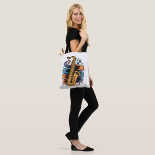 Farbige Saxophon-Musik-Flow-Jazz-Instrument