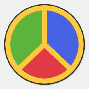 Farbige Schildkröten Runder Aufkleber