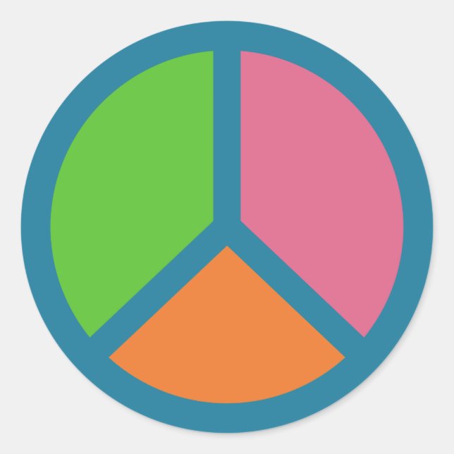 Farbige Schildkröten Runder Aufkleber (Vorderseite)