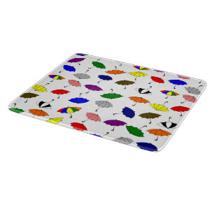 Farbige Schirme Design Schneidebrett