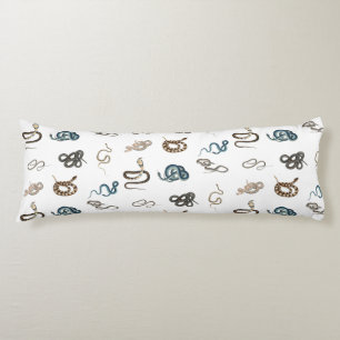 Farbige Schlangen Reptilienmuster Seitenschläferkissen
