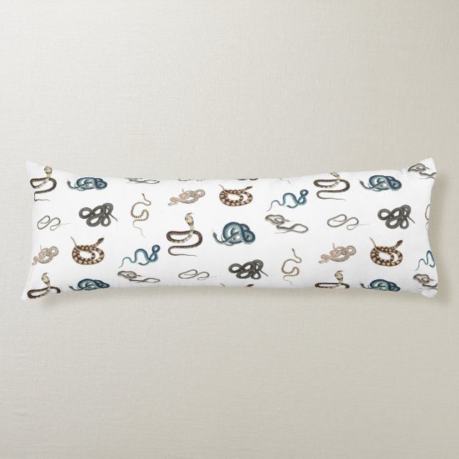 Farbige Schlangen Reptilienmuster Seitenschläferkissen (Vorderseite)