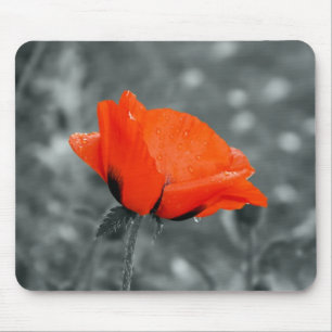 Farbige Schlüssel-Mäuspad Mohn Mousepad