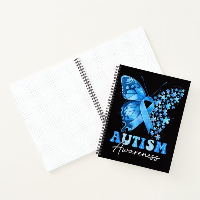 Farbige Schmetterling-Puzzle Notizbuch (Innenseite)
