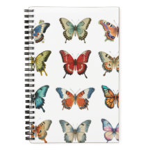 Farbige Schmetterling-Spiral-Notizbuch