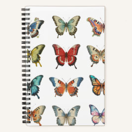 Farbige Schmetterling-Spiral-Notizbuch Notizbuch