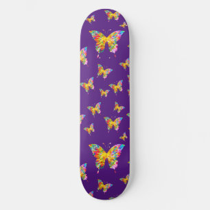 FARBIGE SCHMETTERLINGE ABSTRAKT SKATEBOARD