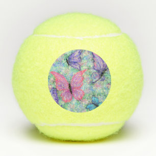 Farbige Schmetterlinge Fliegen - Freude - Tennisbälle