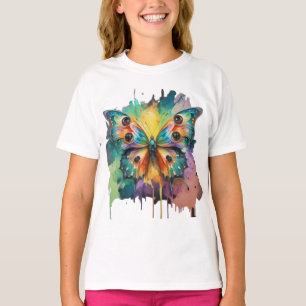 Farbige Schmetterlingskonstruktion T-Shirt