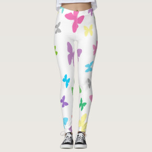 Farbige Schmetterlingskunst Leggings