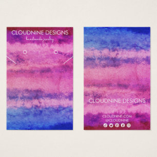 Farbige Schmuckkarte für die Ohrring-Kette