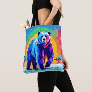 Farbige Schnee-Bär-Kunst