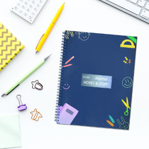 Farbige Schulmaterialien für Notebooks Notizbuch