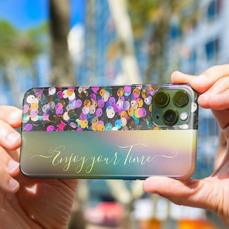 Farbige Sequenzer-Glitzer Iphone-Gehäuse Case-Mate iPhone Hülle