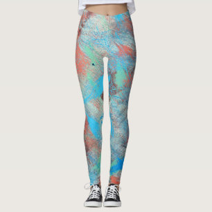 Farbige Serien: abstrakte Hintergrundtextur. Leggings