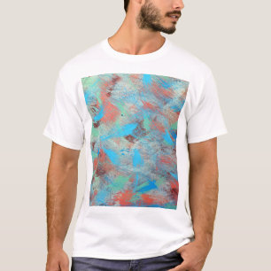 Farbige Serien: abstrakte Hintergrundtextur. T-Shirt
