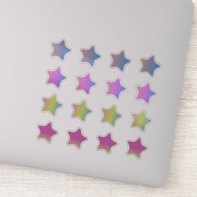 Farbige Set-Aufkleber Aufkleber (Detail)