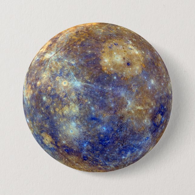 Farbige Sicht auf Quecksilber Button (Vorderseite)