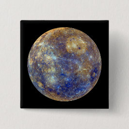 Farbige Sicht auf Quecksilber Button