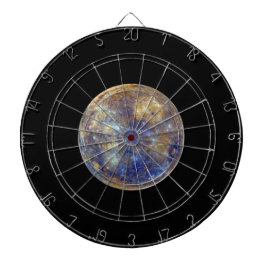 Farbige Sicht auf Quecksilber Dartscheibe