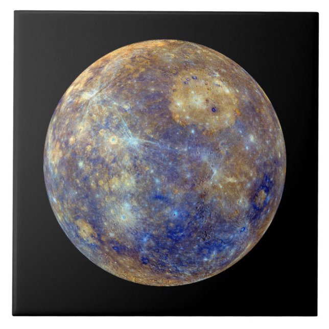 Farbige Sicht auf Quecksilber Fliese (Vorderseite)