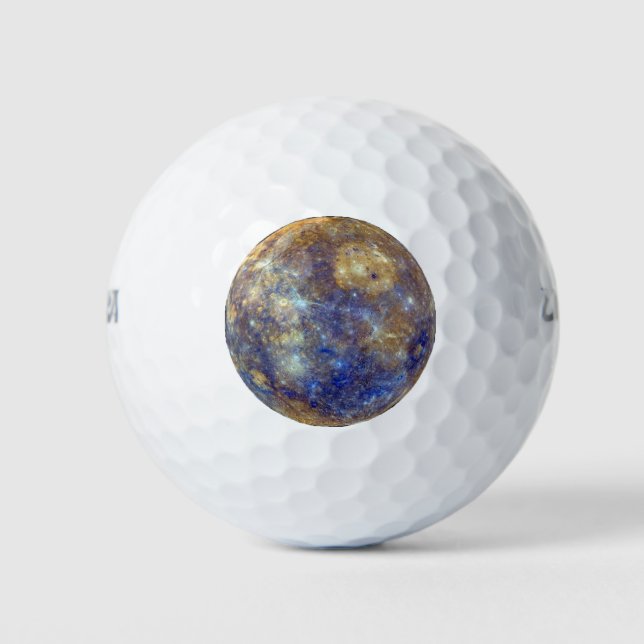 Farbige Sicht auf Quecksilber Golfball (Vorderseite)
