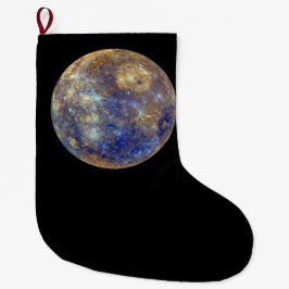 Farbige Sicht auf Quecksilber Großer Weihnachtsstrumpf