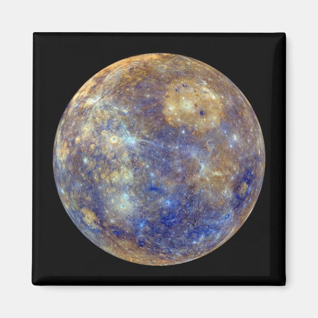 Farbige Sicht auf Quecksilber Magnet (Vorne)